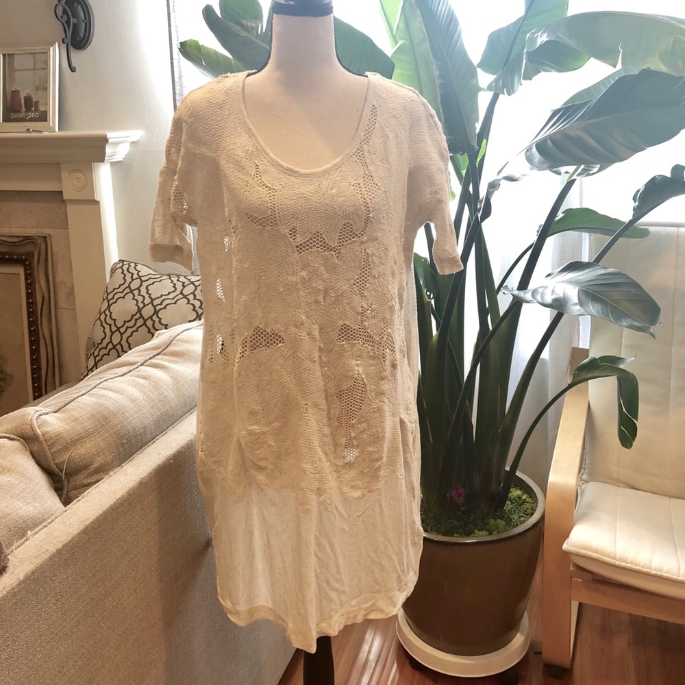 Free people embroidery Jersey top